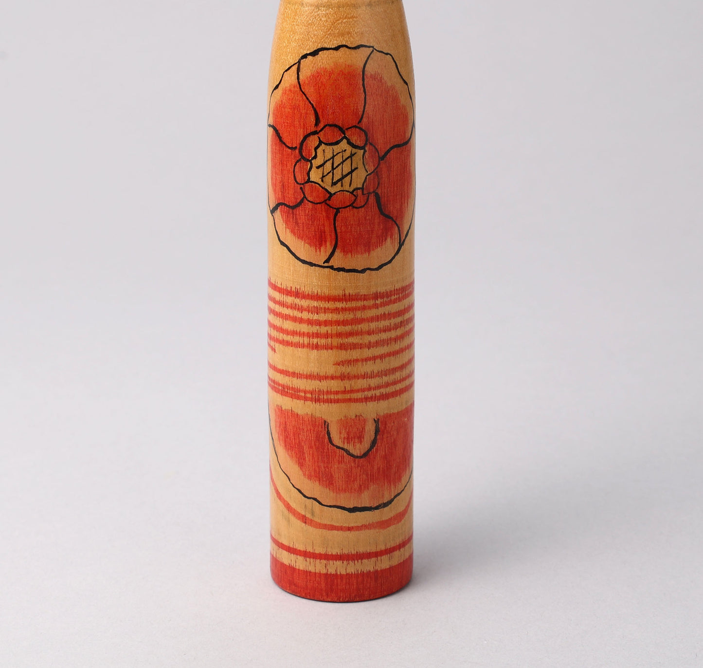 Vintage Nakanosawa style kokeshi, by Yoshizo IWAMOTO(1912-1973) | 伝統こけし 岩本芳蔵（中ノ沢系）