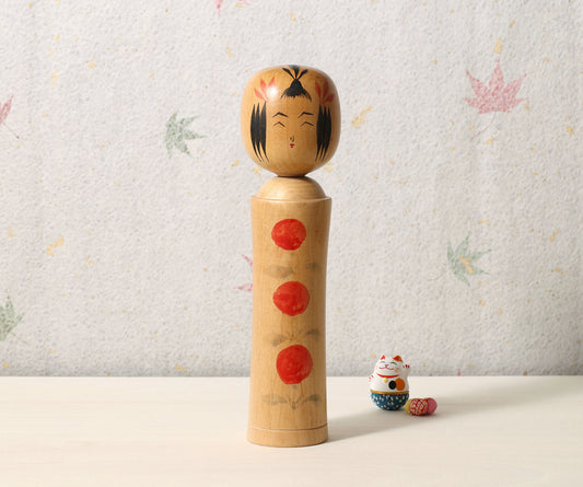 Vintage Naruko kokeshi doll, by Matsusaburo ITO (1894-1976), Naruko style | こけし古物 伊藤松三郎（鳴子系）