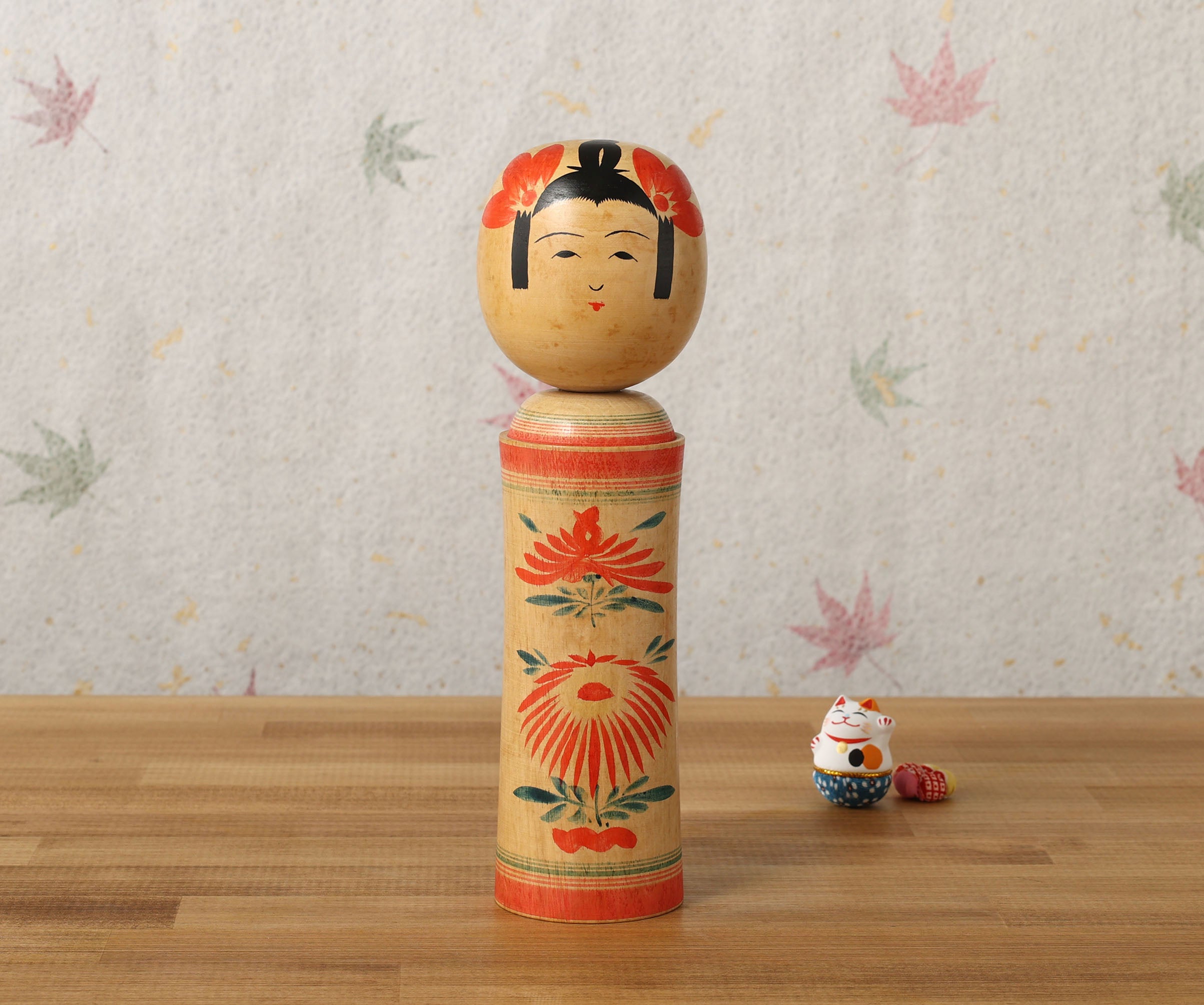 Vintage Naruko style kokeshi doll, by HONMA Tomegoro (1909