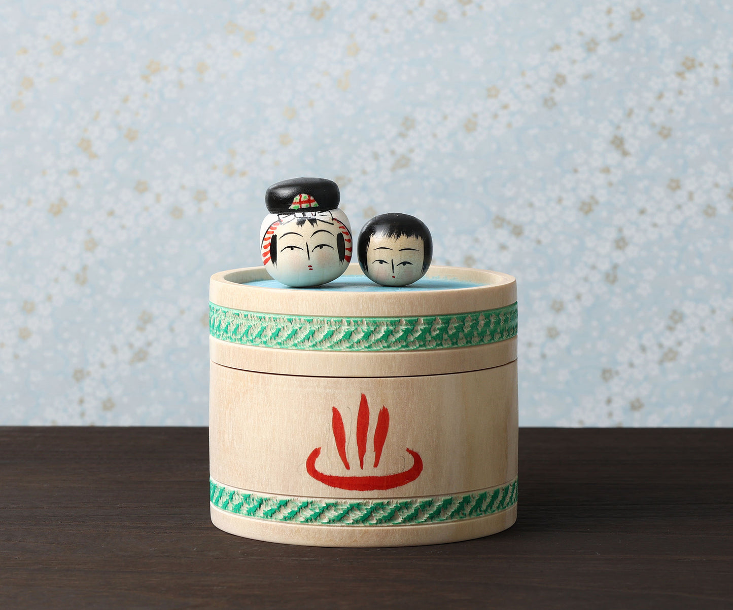 OGASAWARA, Yoshio 小笠原義雄工人 | Onsen kokeshi doll, pod style-温泉こけし小物入れ  | Togatta style 遠刈田系