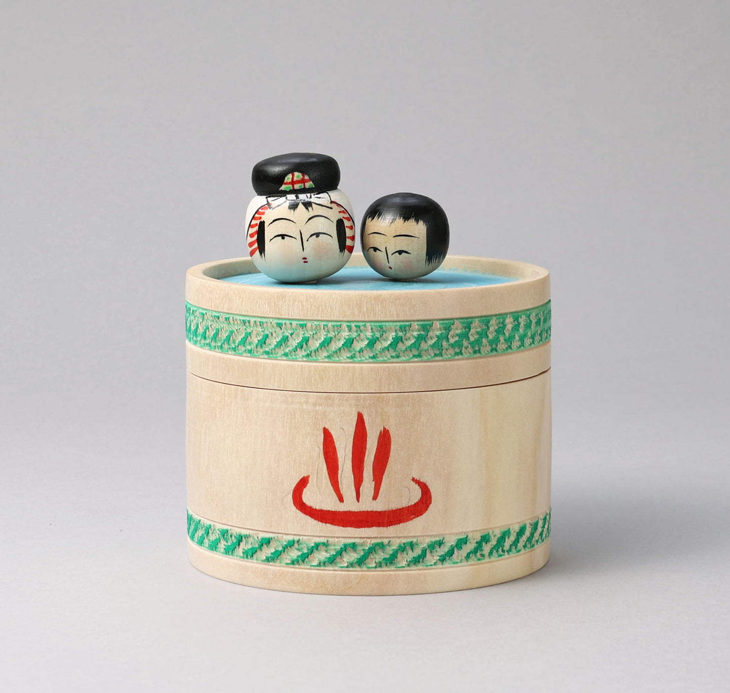 OGASAWARA, Yoshio 小笠原義雄工人 | Onsen kokeshi doll, pod style-温泉こけし小物入れ  | Togatta style 遠刈田系