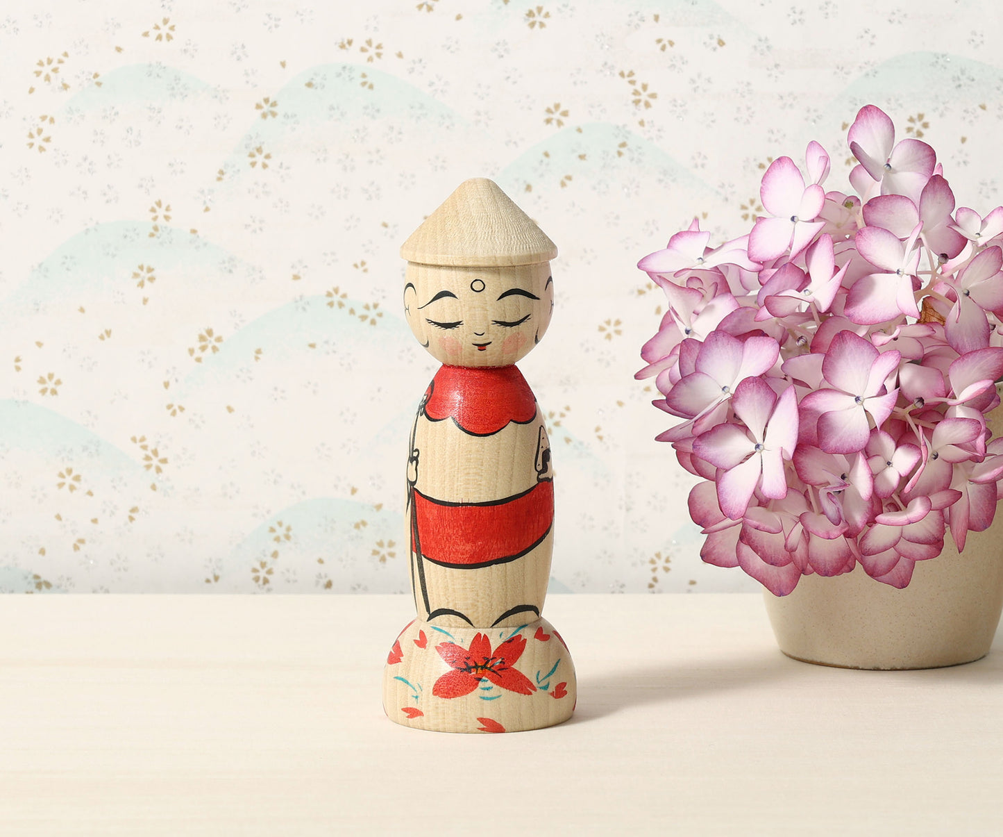 HIRAGA, Teruyuki 平賀輝幸 | O-jizo-san kokeshi - 地蔵こけし | Sakunami style 作並系