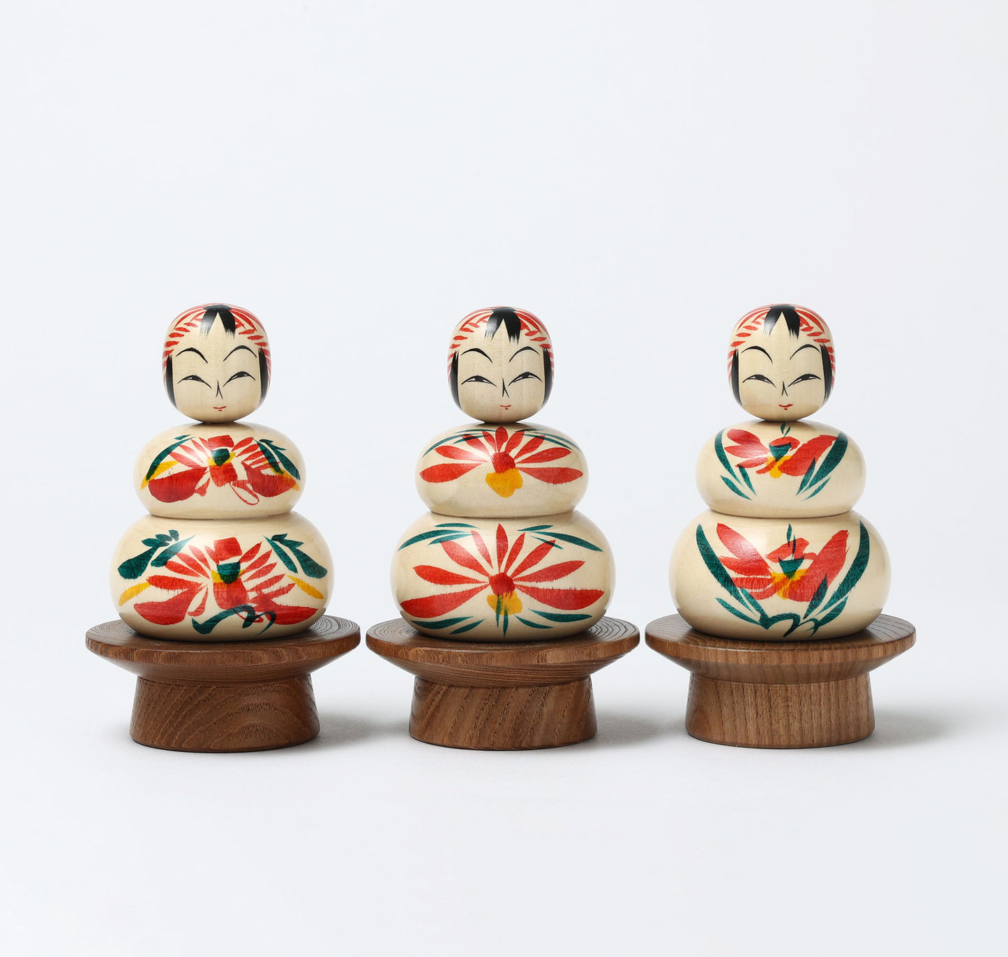 鏡餅こけし-10 | 早坂政弘工人 遠刈田系 | 高さ10cm